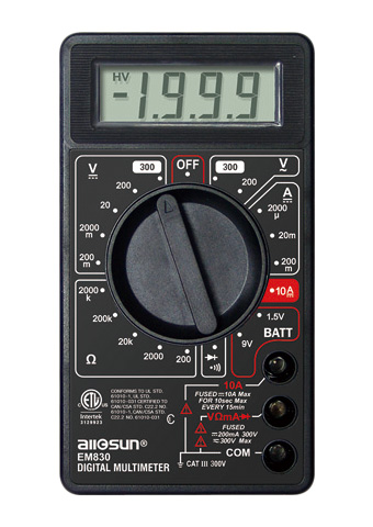 sun multimeter etl digital